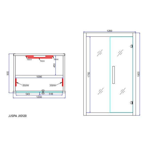 JJSPA JIO120 – Infracrvena sauna
