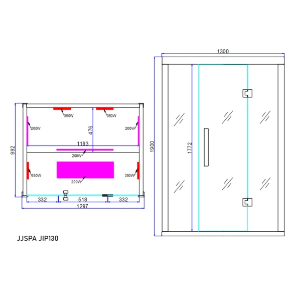 JIP130 JJSPA JIP130 – Infracrvena sauna