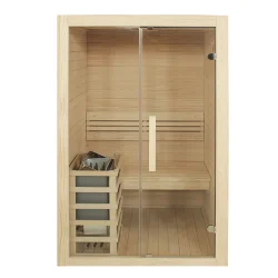 JJSPA-JFO120-Finska-savna-3 JJSPA JFO120 – Finska sauna za dvije osobe koja spaja eleganciju i tradiciju. Uživajte u autentičnoj toplini i dubinskom opuštanju