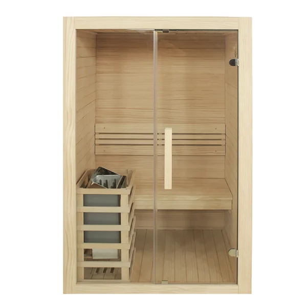 JJSPA JFO120 – Finska sauna za dvije osobe koja spaja eleganciju i tradiciju. Uživajte u autentičnoj toplini i dubinskom opuštanju