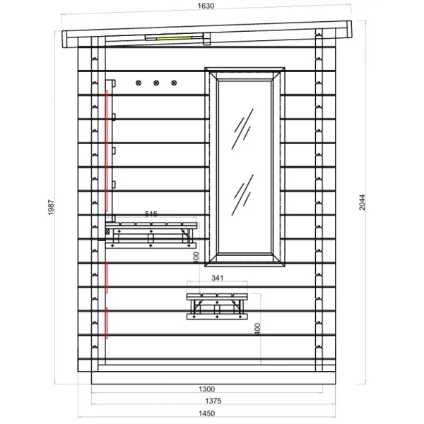 JJSPA JZC130 – Vanjska kombinirana sauna