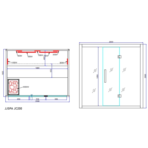JJSPA JC200 – Kombinirana sauna