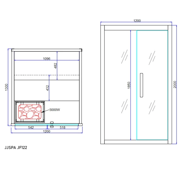 jf122 JJSPA JF122 – Finska sauna
