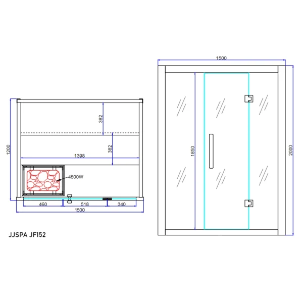 jf152 JJSPA JF152 – Finska sauna