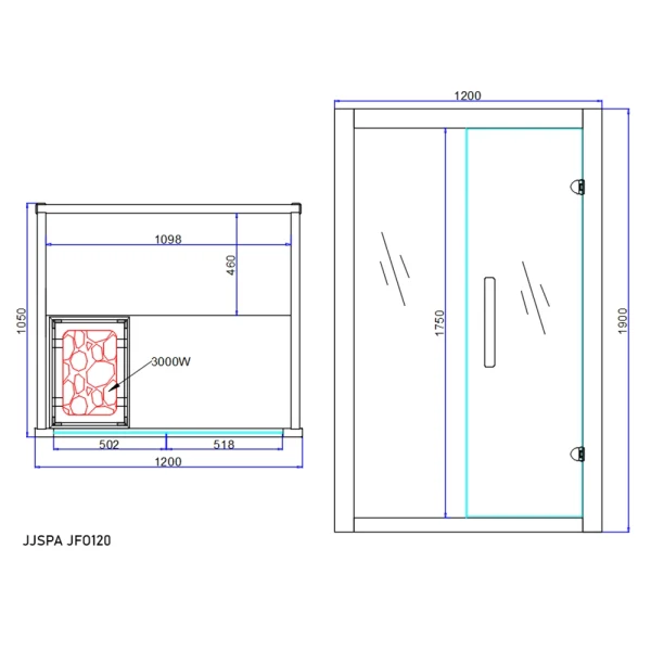 JJSPA JFO120 – Finska sauna